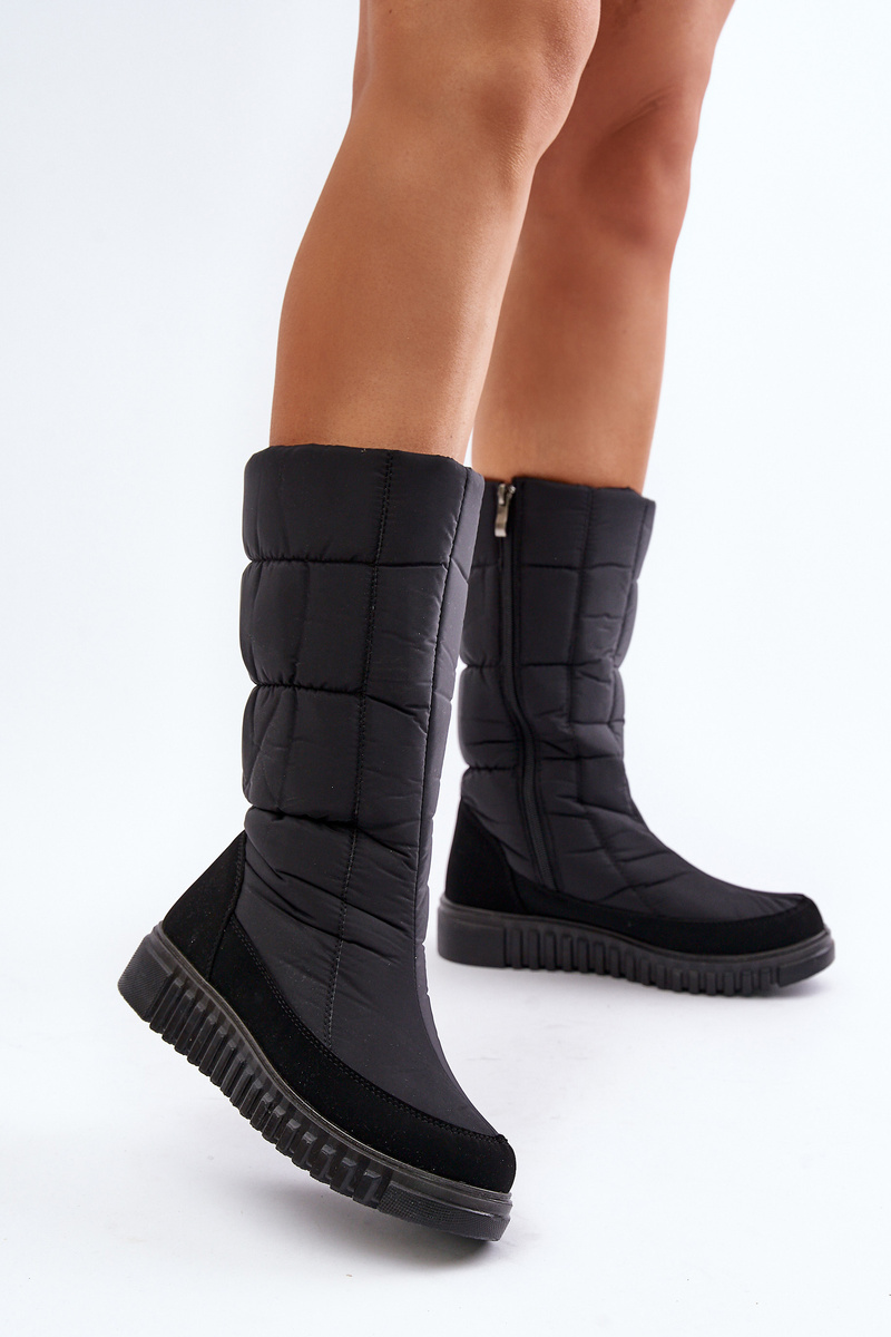 Women&#039;s Zip Snow Boots Progress Black