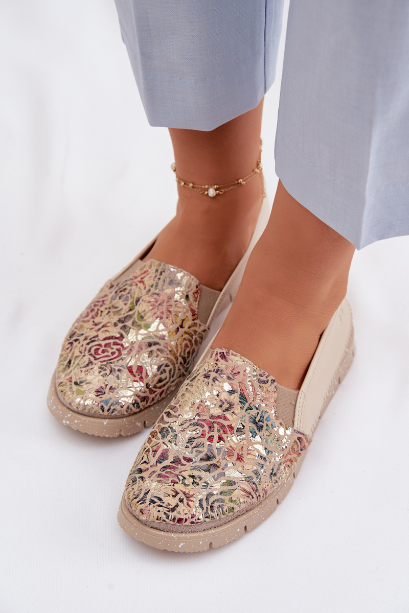 Dámske kožené slip-on topánky Maciejka