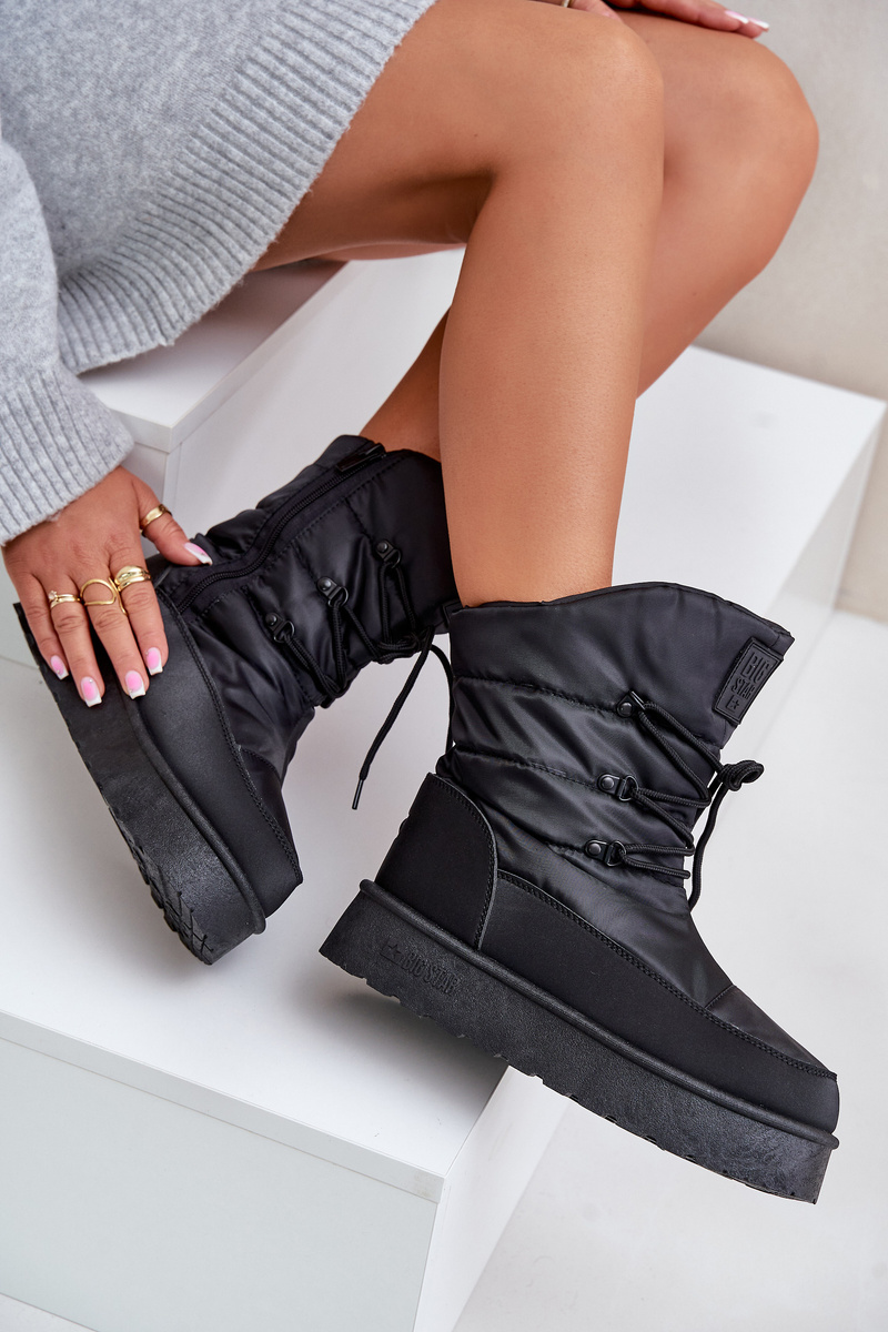 BIG STAR SHOES Snehové čižmy na platforme so zipsom Big Star