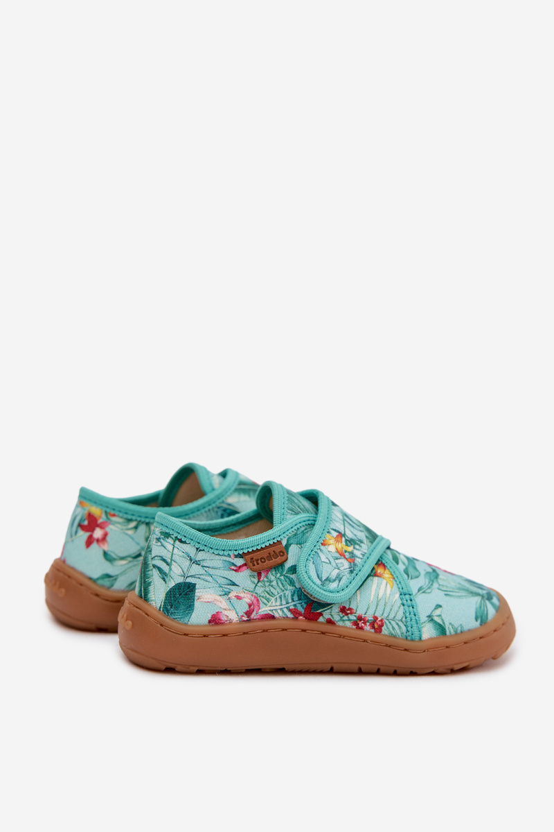Detské slip-on papuče kvetinový vzor Froddo