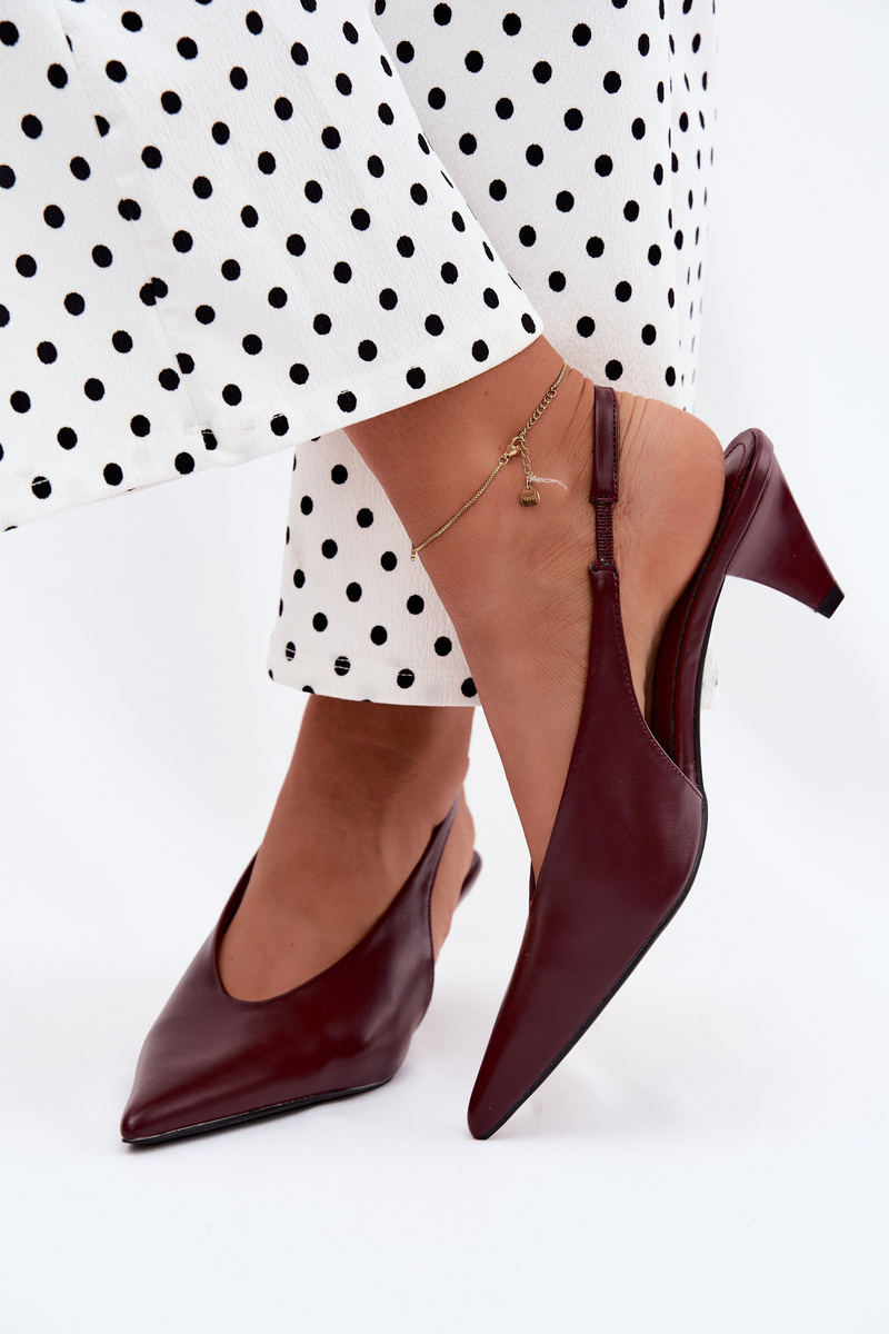 Boto bordo sandale s konusnom petom