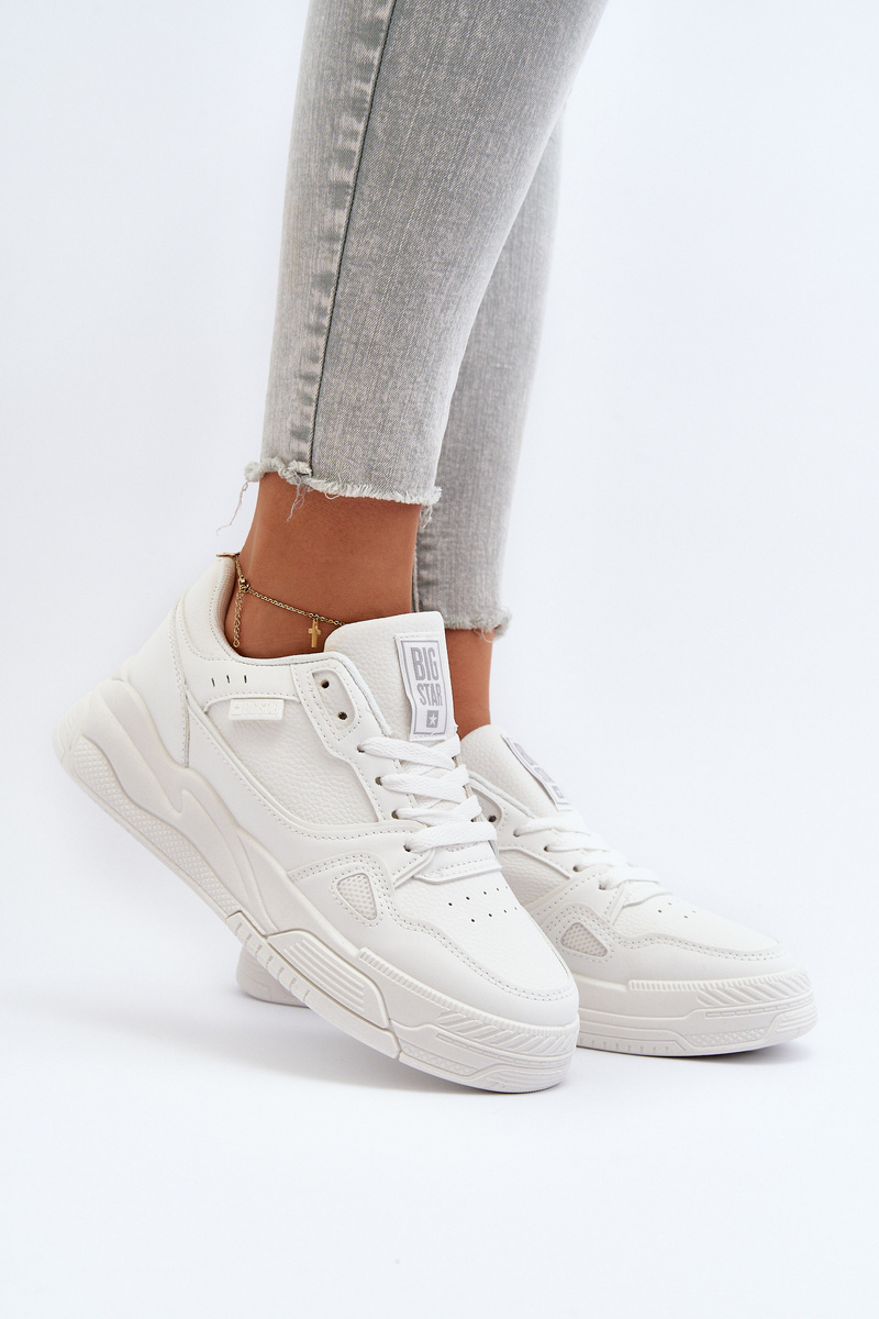 BIG STAR SHOES Dámske športové topánky tenisky Big Star MM274354 biela