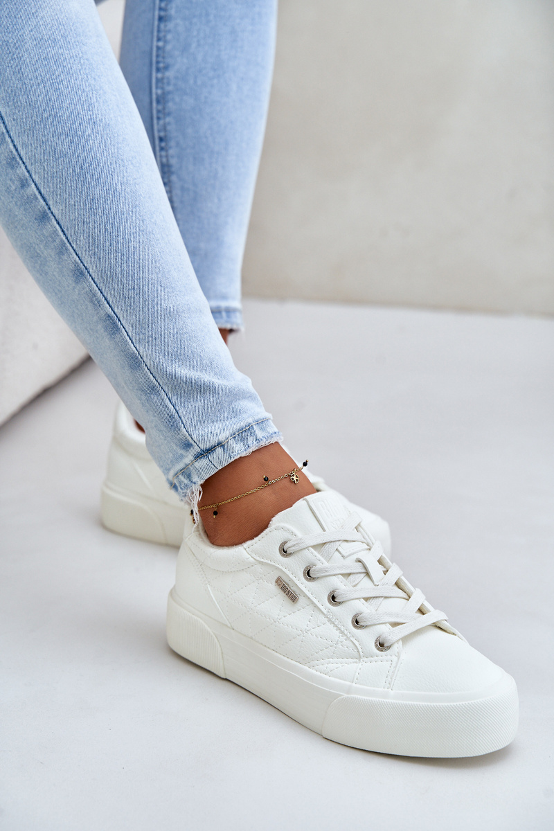 Women's insulated platform sneakers Big Star white