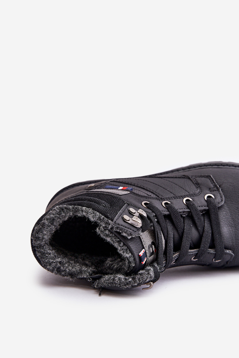 Insulated men&#039;s trappers McBraun black