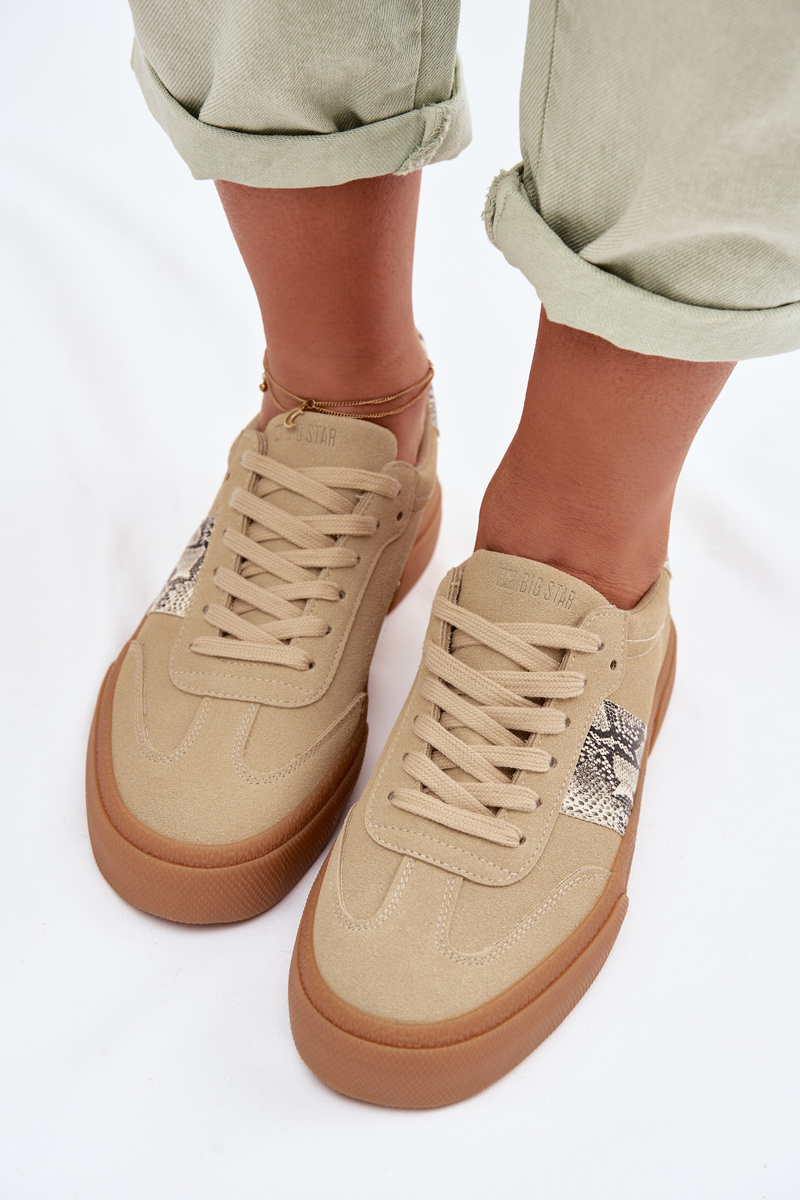 Дамски маратонки със змийски шарки Big Star