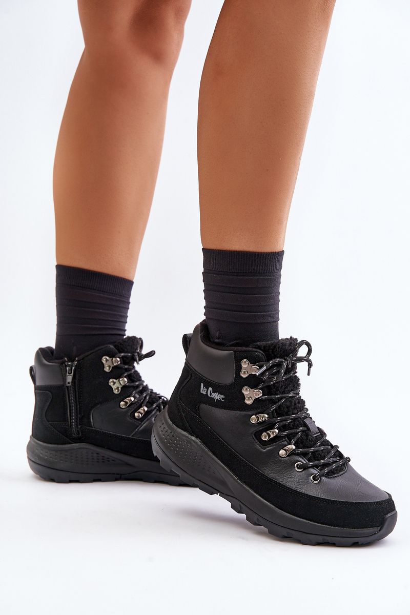Women&#039;s lightweight trapper shoes with zip Lee Cooper black