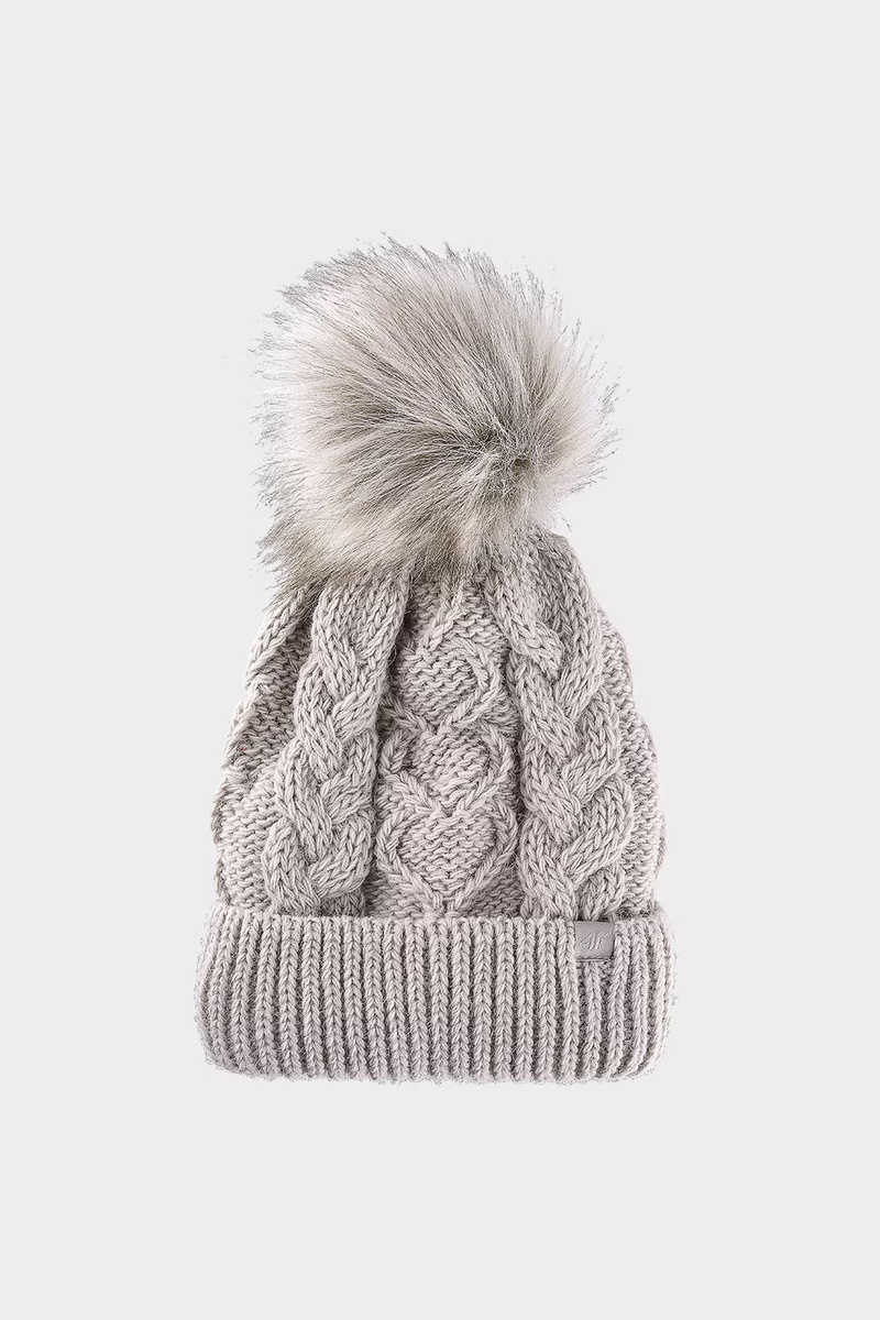 Girls Winter Hat 4F Beige 4FJWAW24