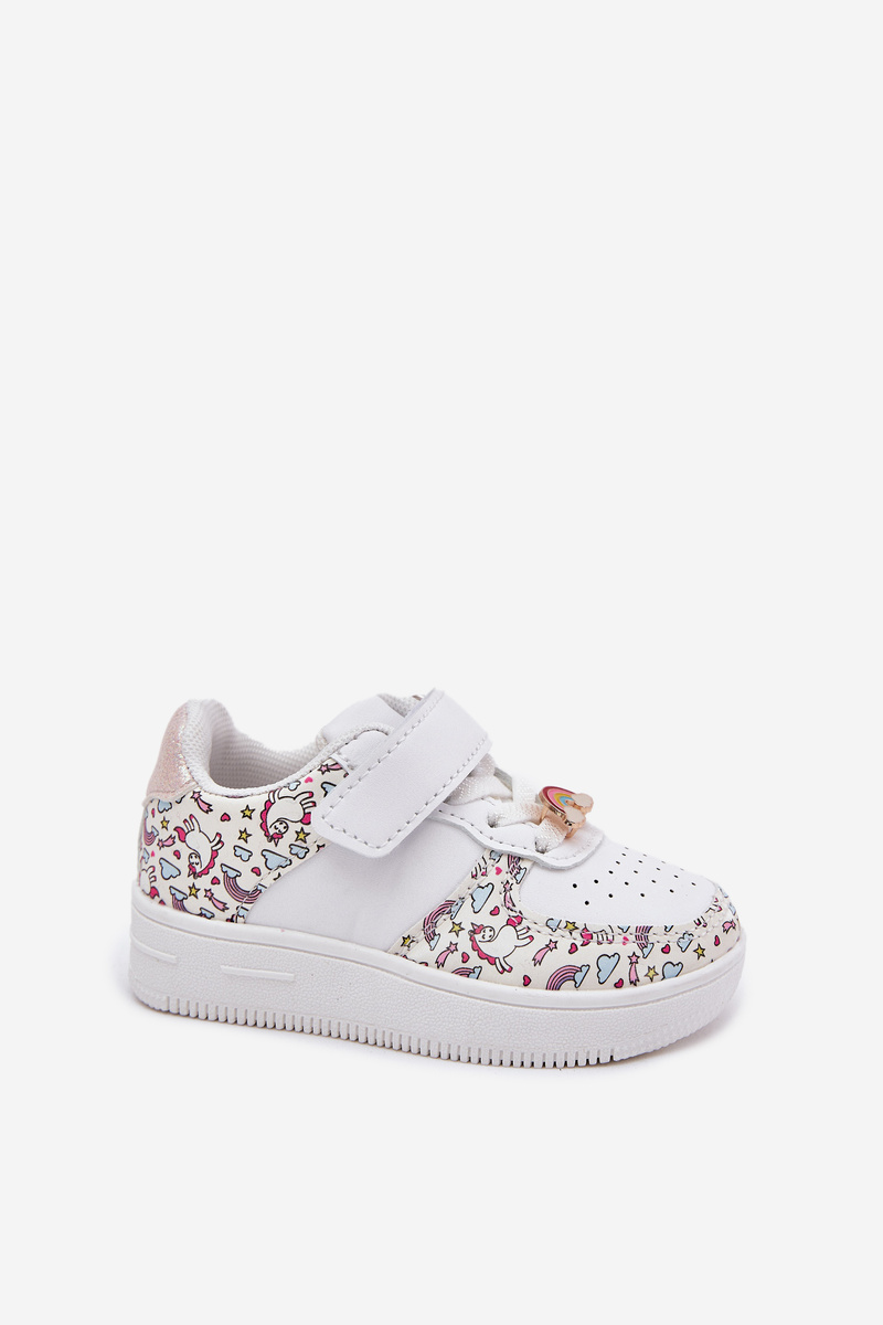 Boto Detské sneakersy športová obuv jednorožce biele Thalia