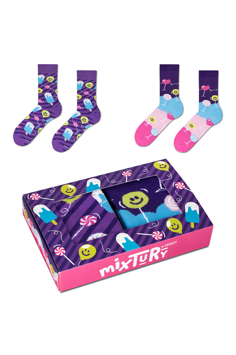 ZOOKSY/RAINBOW SOCKS Sada ponožek Zooxy mixTURY Sweets 2 Pairs