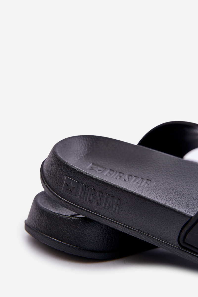 Men&#039;s slippers with Big Star logo black