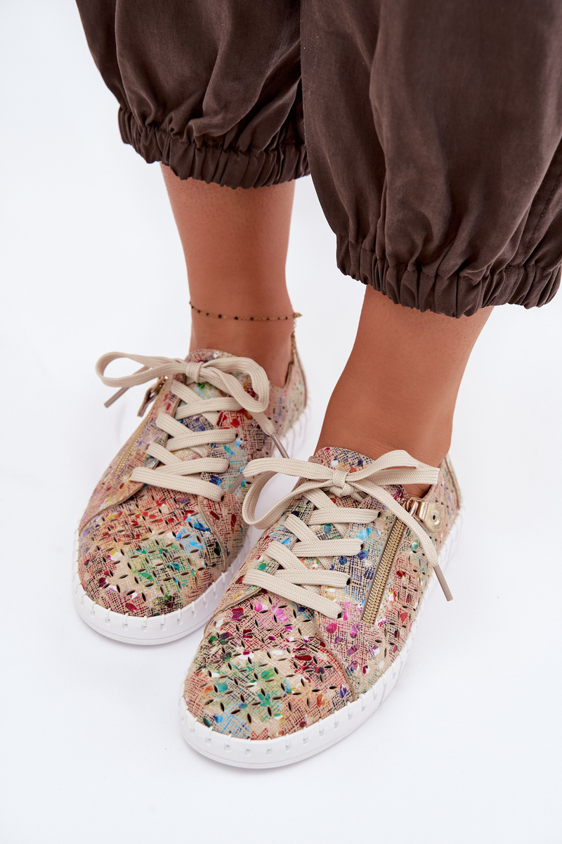 EVENTO Dámske semišové mokasíny Multicolor Kamelia