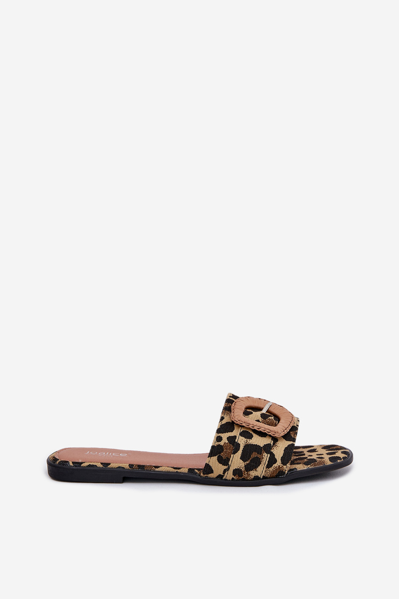 Boto Platte Dámske Sandále S Dekoratívnou Prackou Leopard Clariola