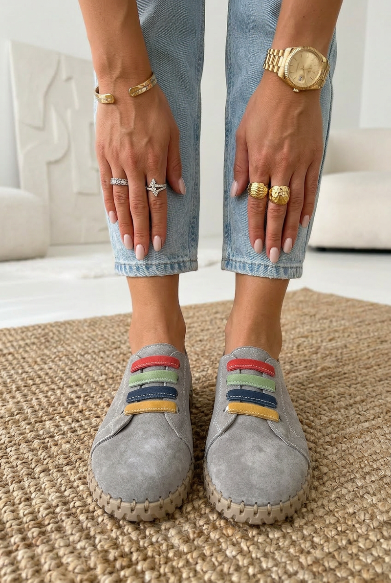 Дамски кожени мокасини Vinceza