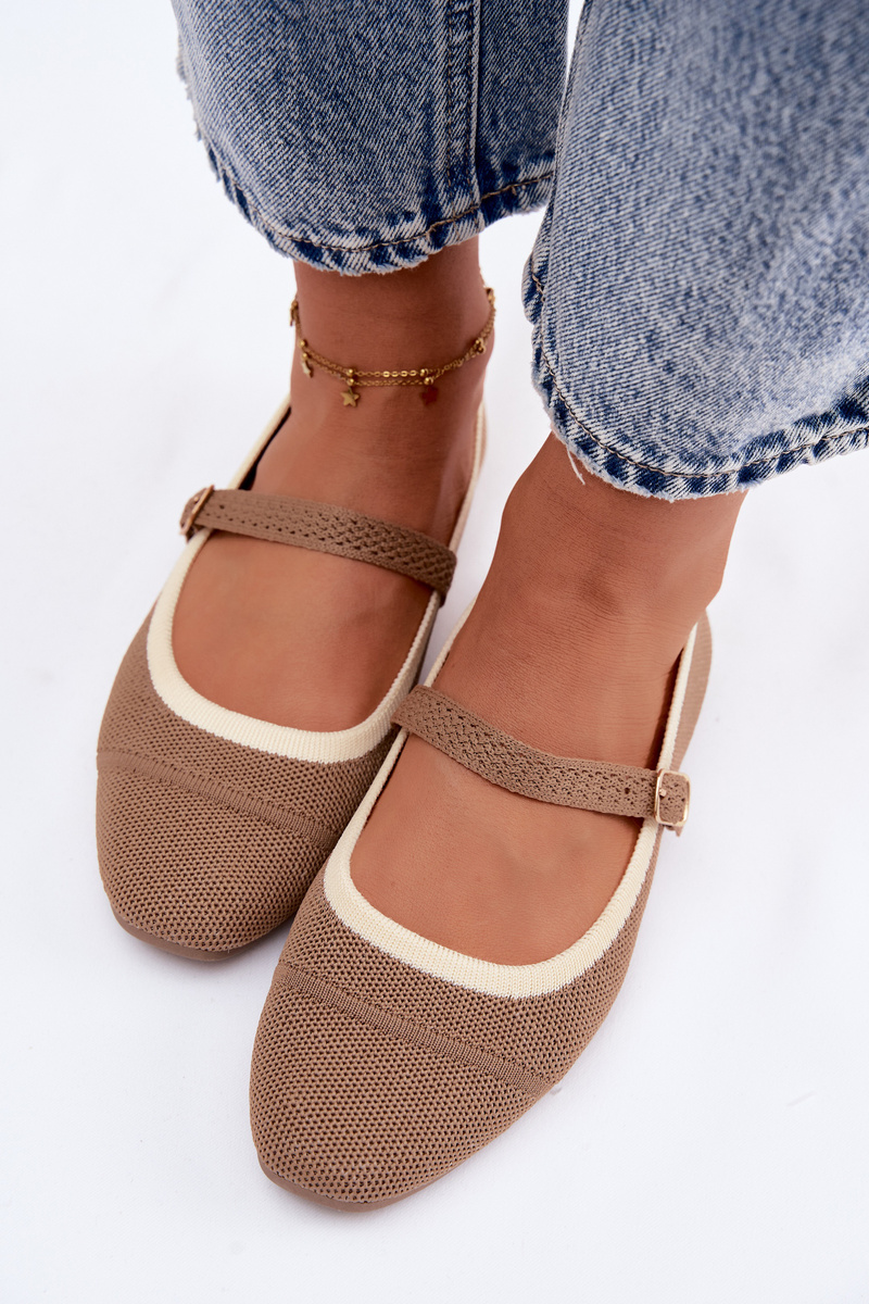 Dámske balerínky Zelisa hnedé