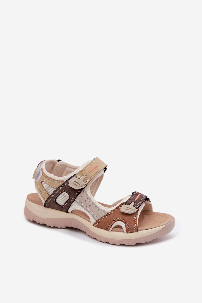 Dámske kožené športové sandále Camel