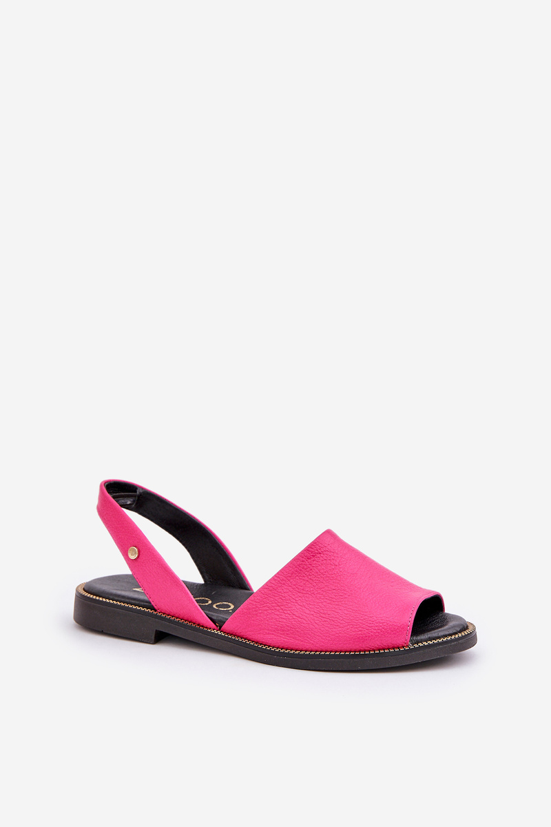 Kožené Šľapky Fuksia Zazoo 40327
