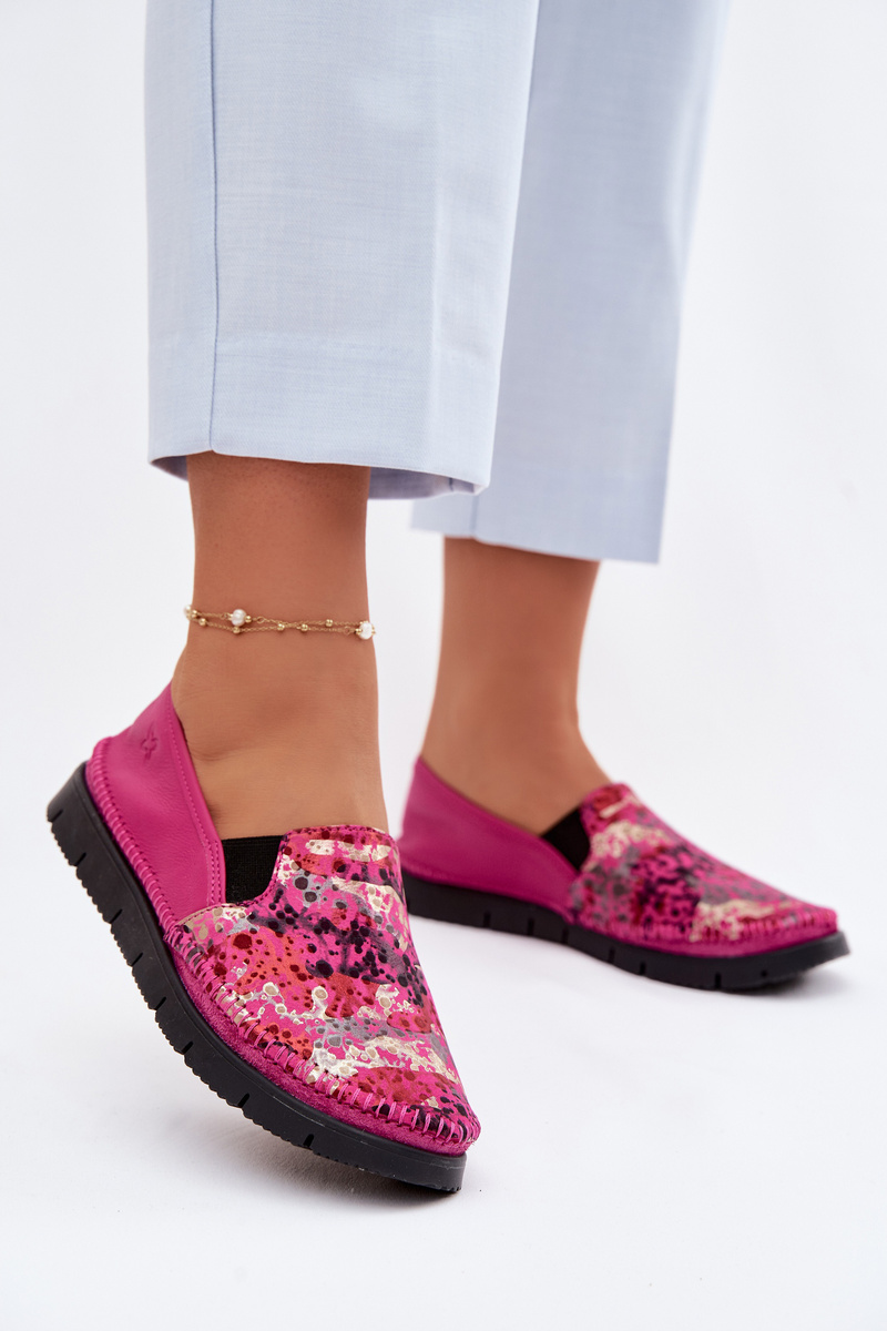 Dámske kožené slip-on topánky Maciejka
