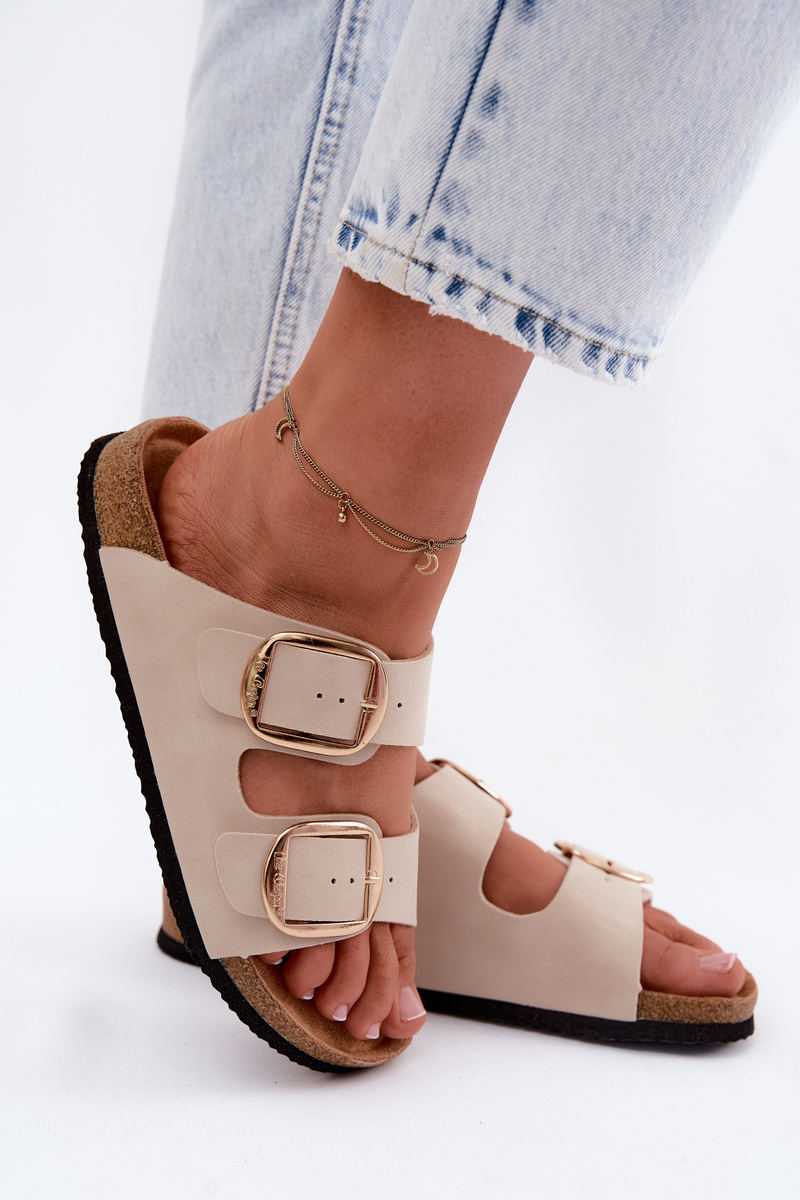 Dámske šľapky s korkovou podrážkou Lee Cooper