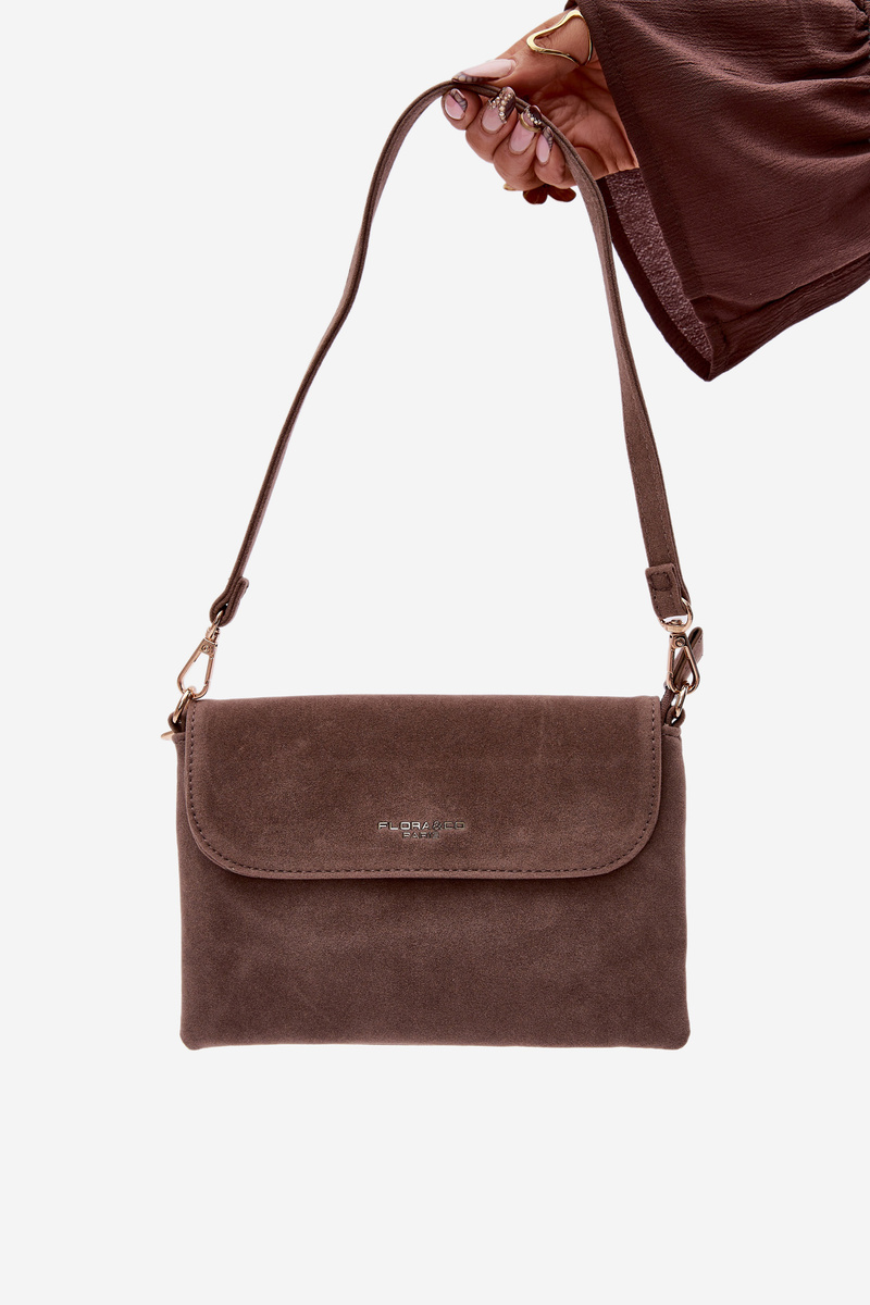 Flora&Co malá crossbody taška z eko semišu