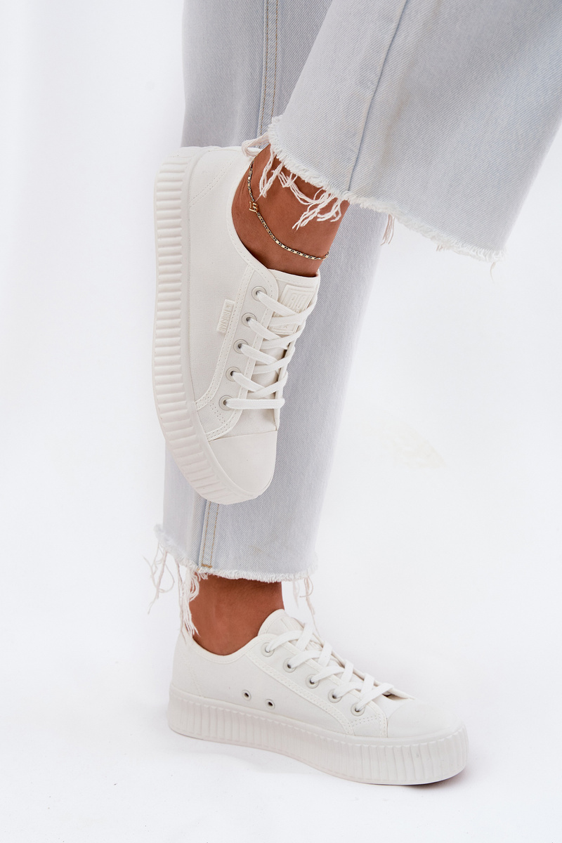 BIG STAR SHOES Dámske Textilné Tenisky Na Platforme Big Star