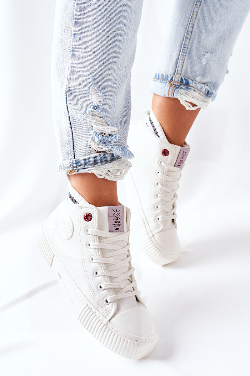 Women's Cross Jeans sneakers white II2R4022