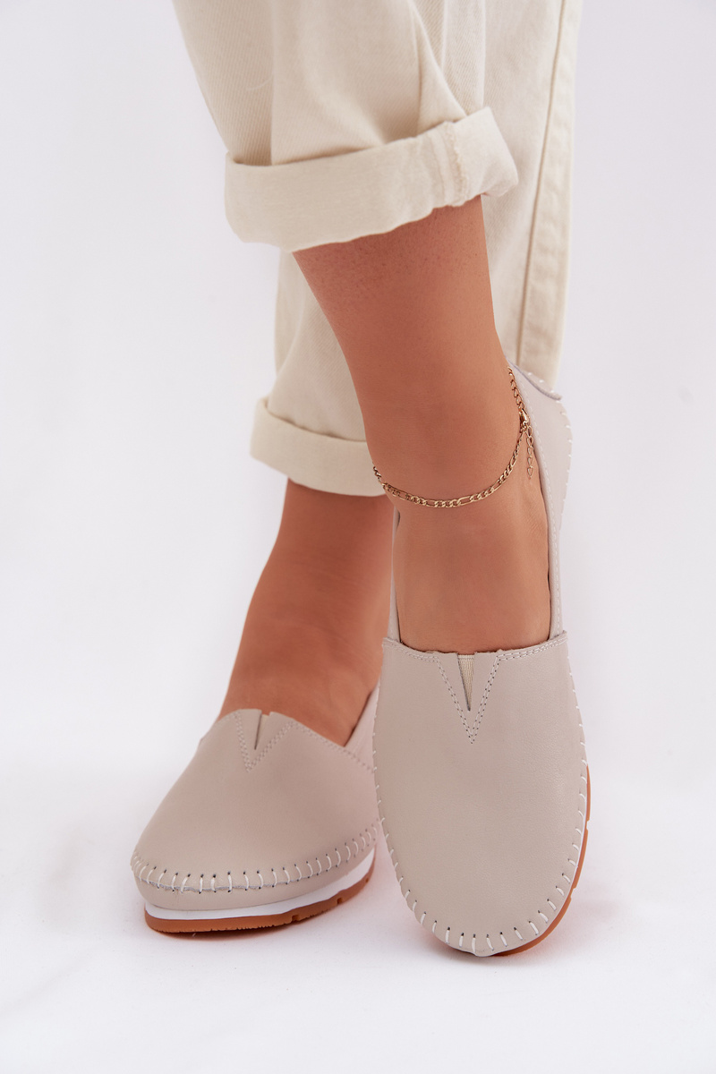 Дамски кожени мокасини S. BARSKI