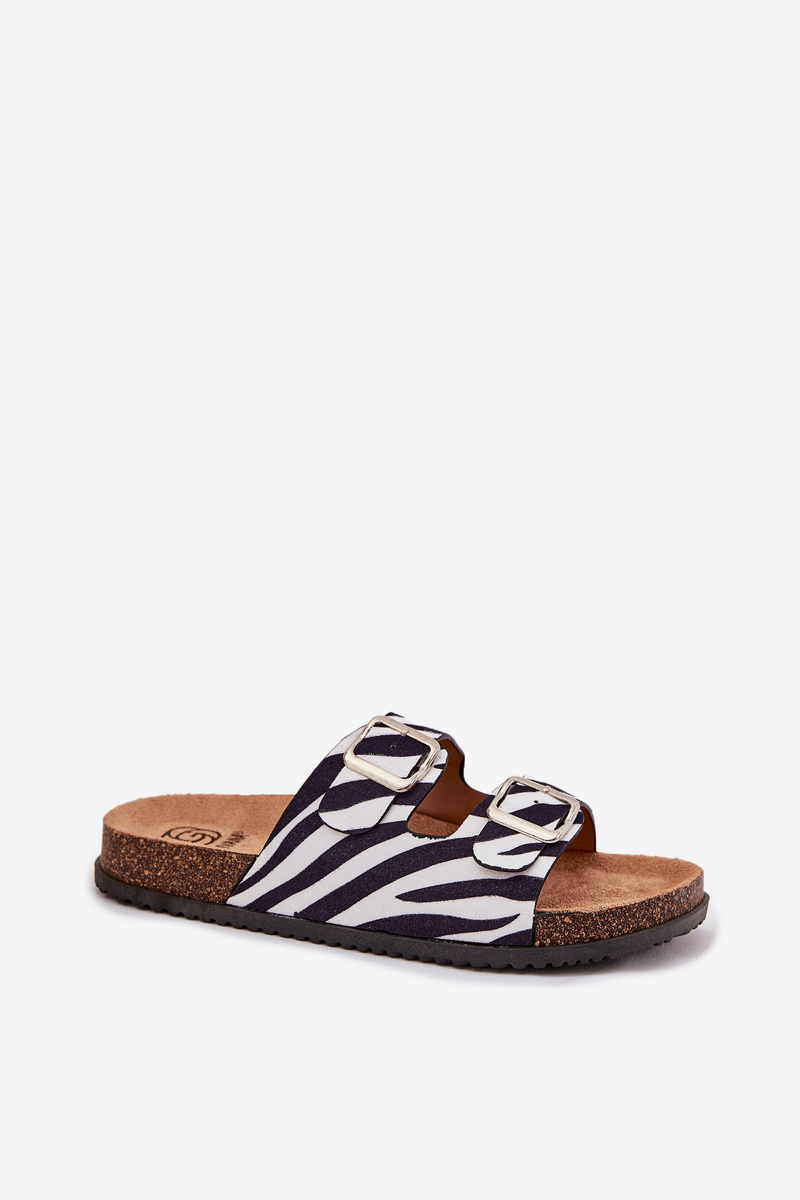 Boto Dámske Šľapky S Prackami Zebra Oliena