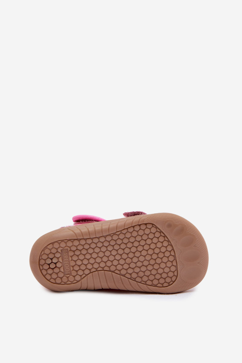 Barefoot detské papuče Milami Pink Strawberry Lumi