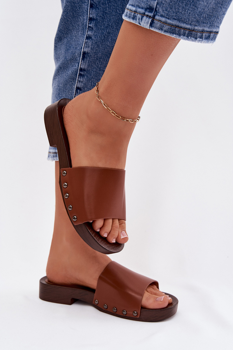 Dámské ploché sandály s přezkou Camel Brinalle