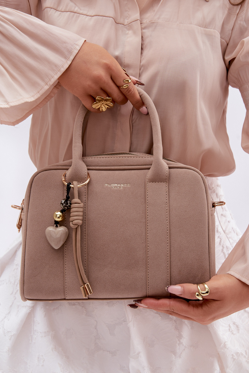 Flora&Co Béžová Eco Semišová Box Kabelka