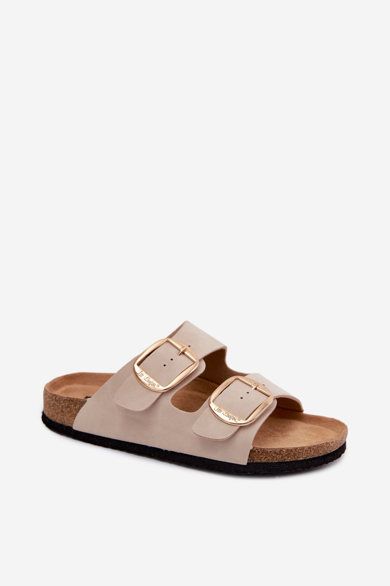 Dámske šľapky s korkovou podrážkou Lee Cooper