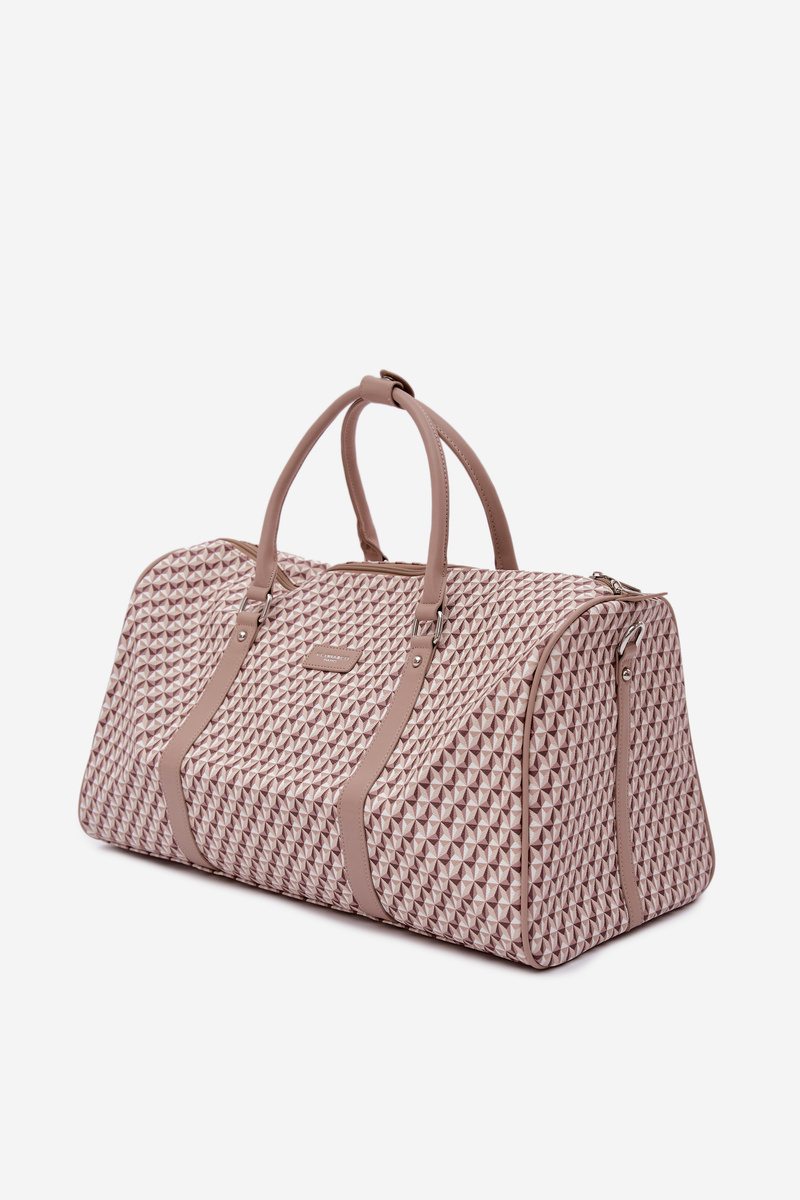 Flora&Co Vzorovaná cestovná taška béžová