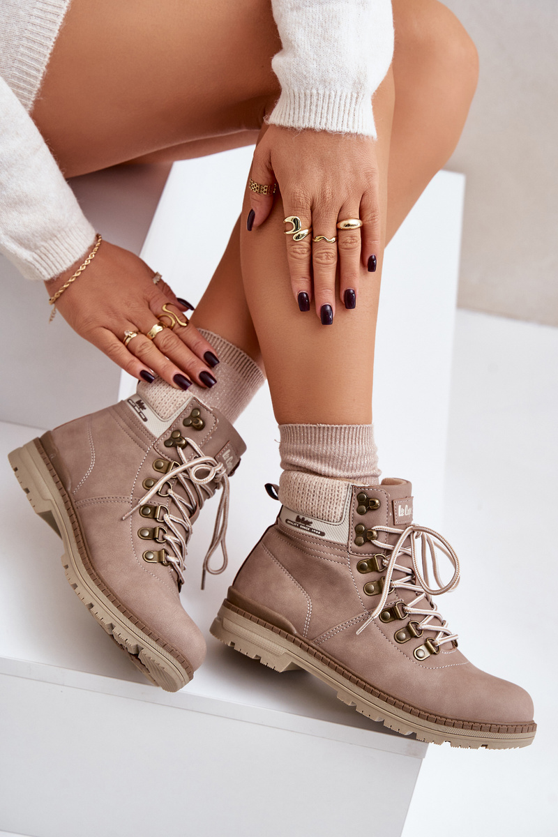 Insulated Women's Trappers Lee Cooper Dark Beige