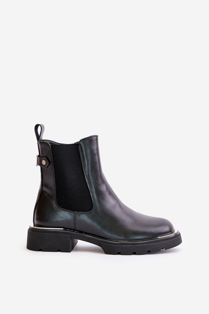 GOE leather ankle boots with zip GOE black