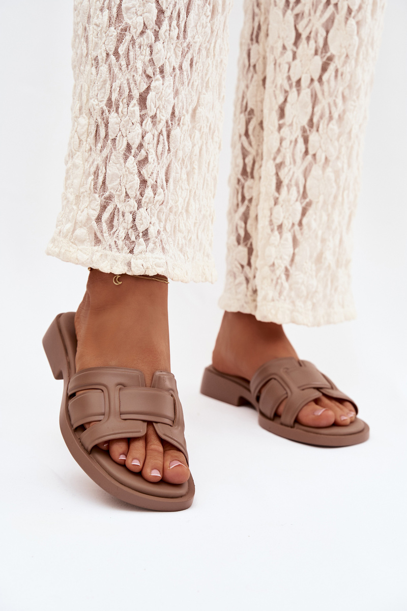 Dámské pantofle Lorania tmavě béžové