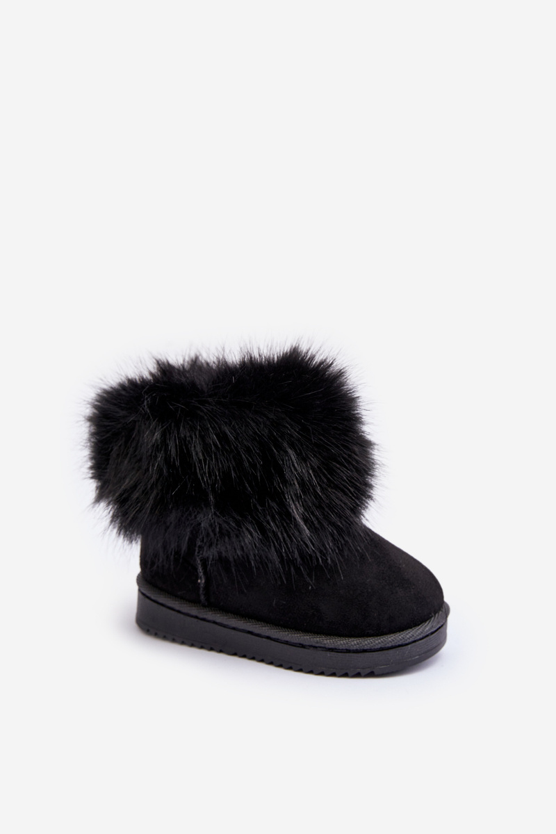 Dětské zateplené sněhule s kožešinou