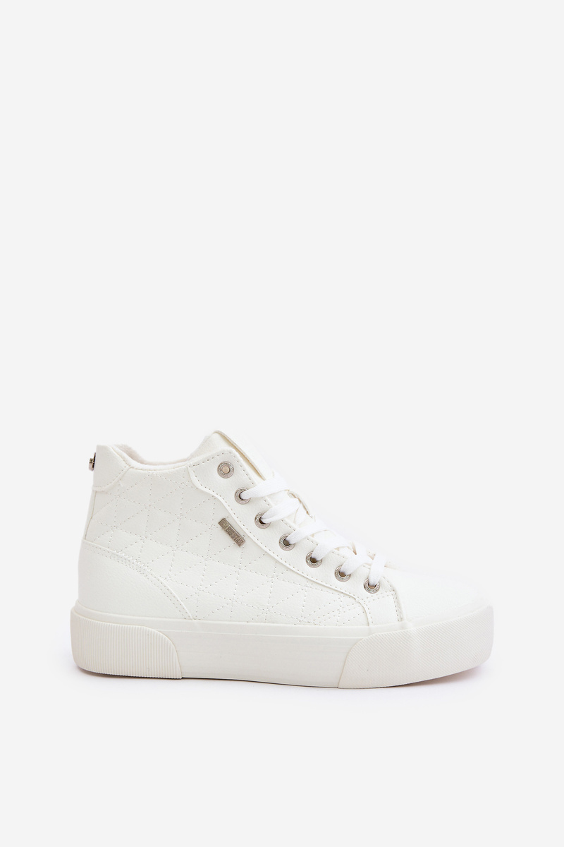 Insulated women&#039;s sneakers with Big Star stitching white