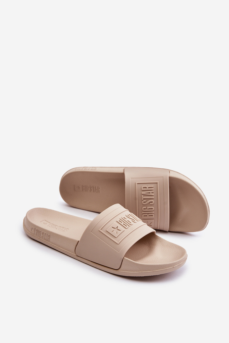 Lightweight Women&#039;s Big Star OO274035 Beige Slippers
