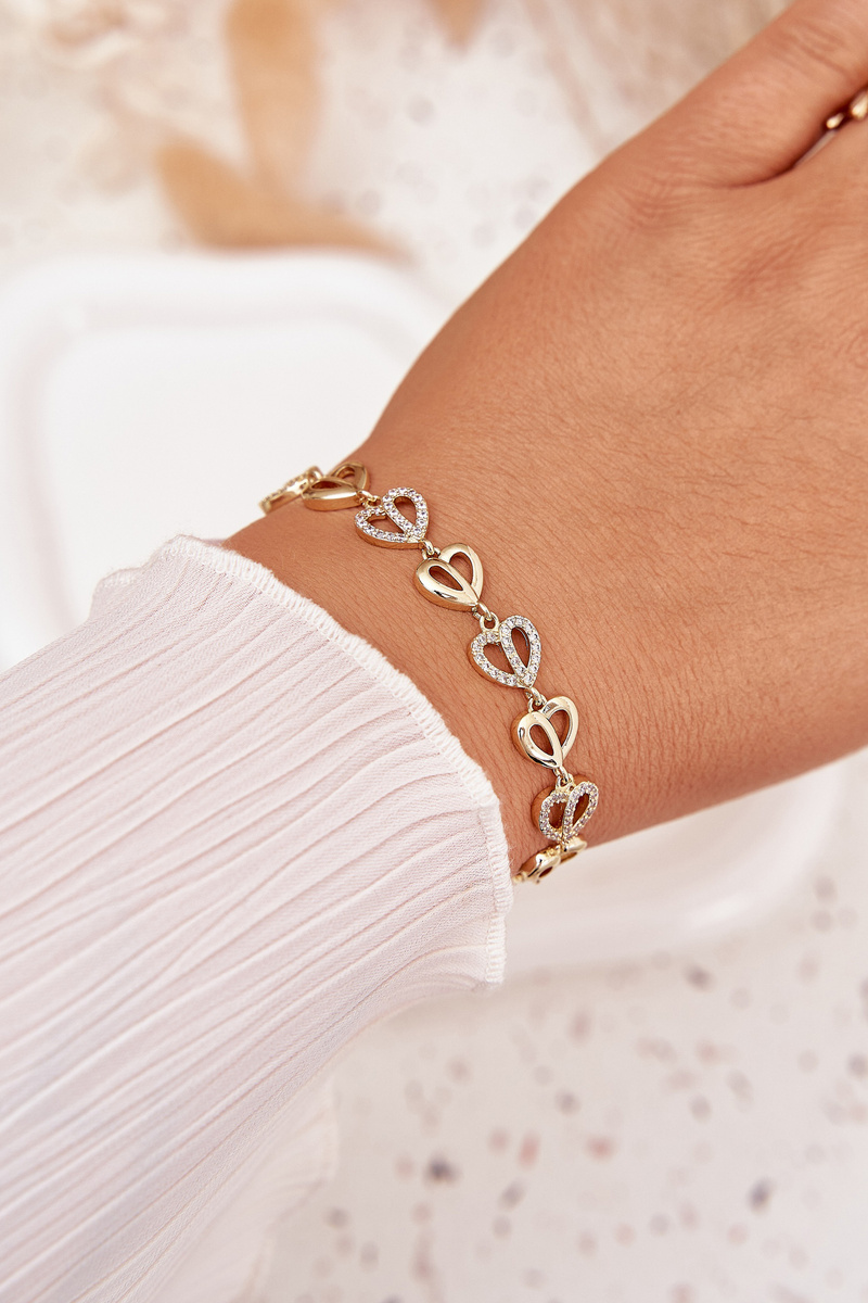 Náramok z chirurgickej ocele so zirkónmi