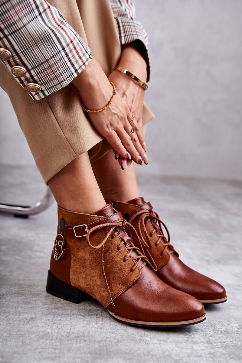 Women's leather boots Maciejka 5743A-29 Brown