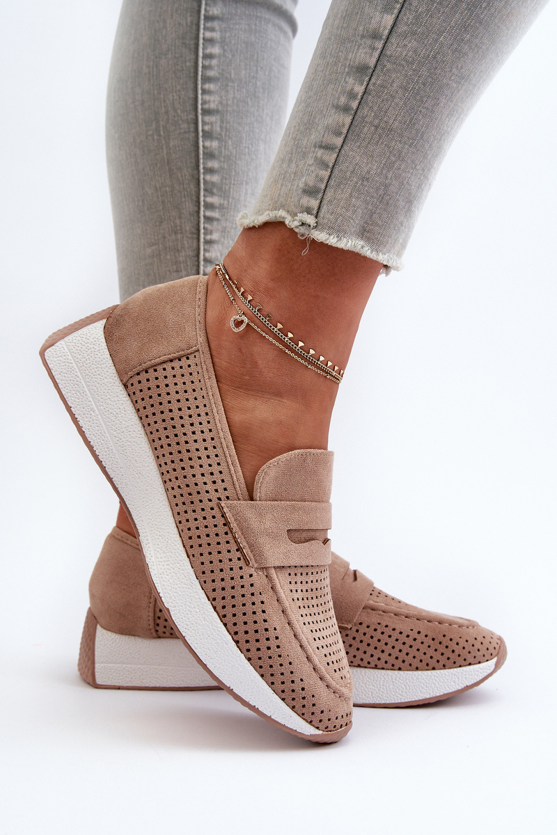 Mocasini Kesi din piele întoarsă ecologică pentru femei