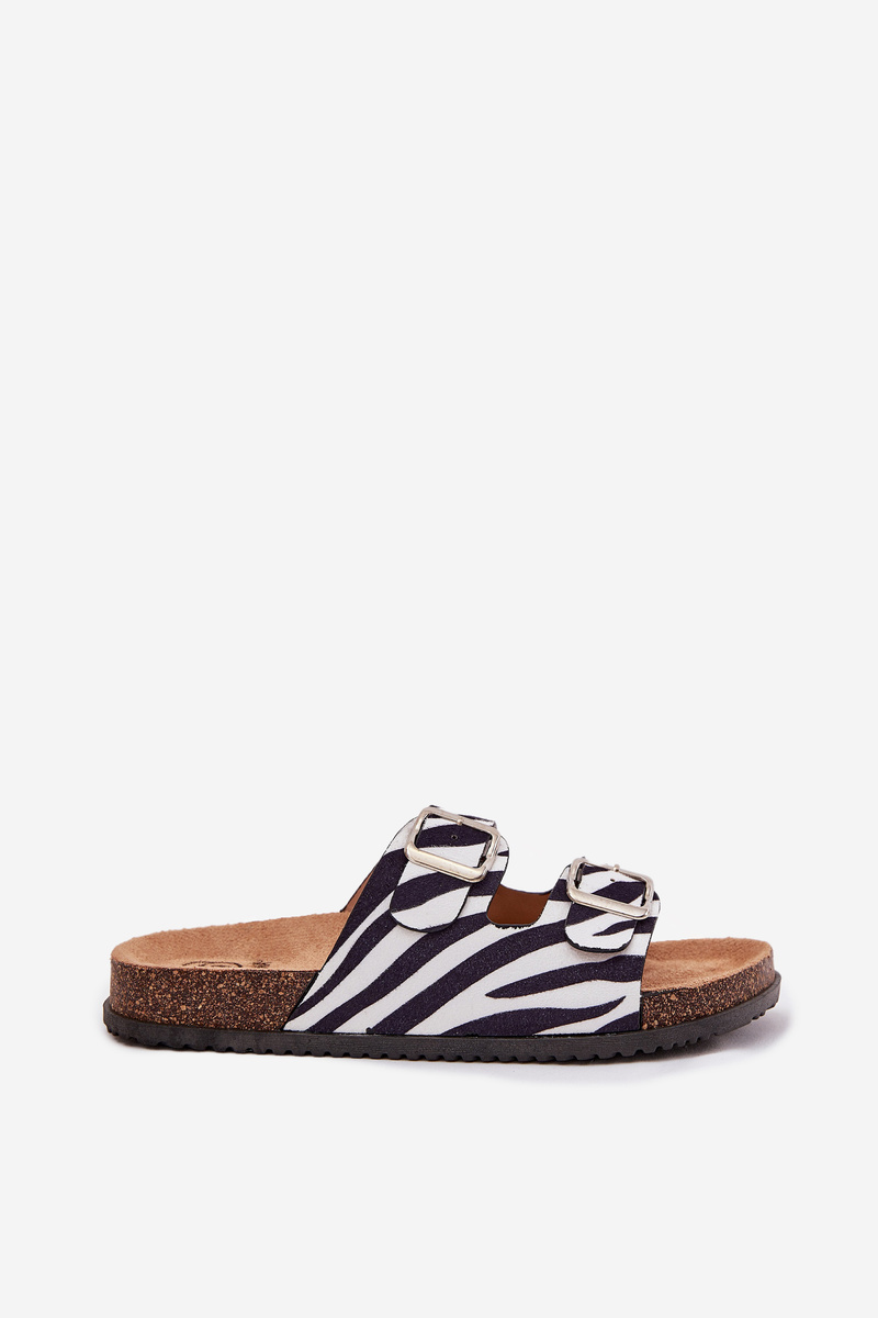 Boto Dámske Šľapky S Prackami Zebra Oliena