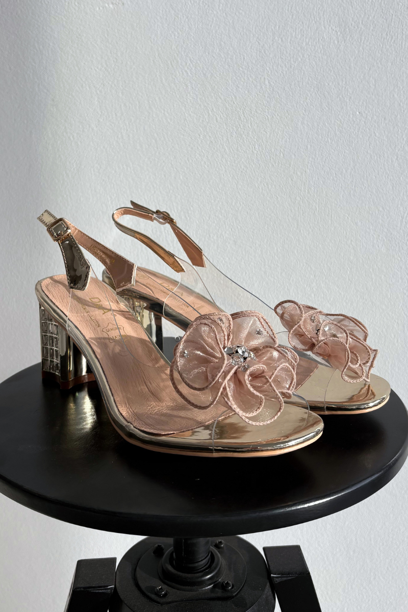 S. BARSKI Сандали на ток с декорация D&A