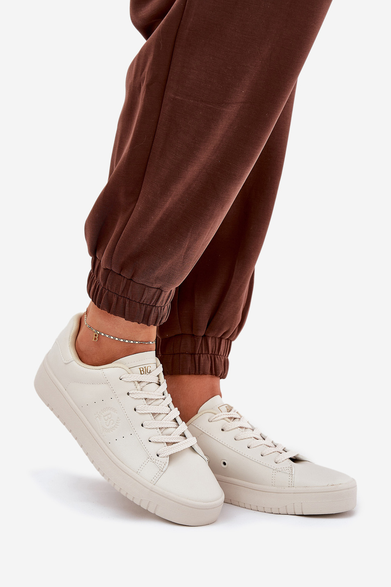 BIG STAR SHOES Nízke Dámske Tenisky Z Eko Kože Big Star