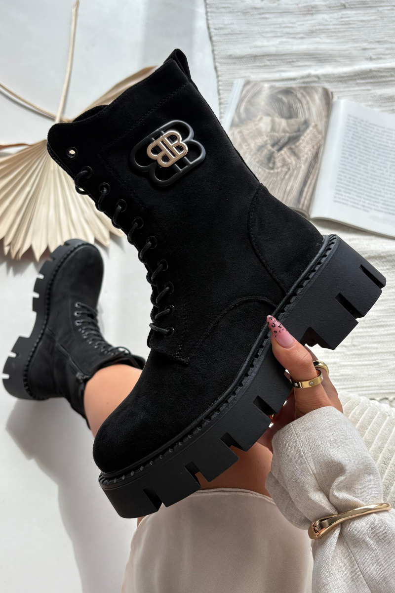 Boto Zateplené workery dámské s ozdobou černé Melisse