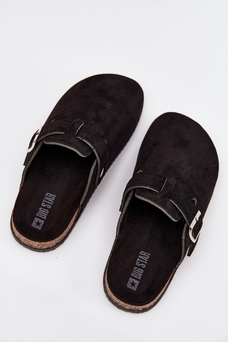 BIG STAR SHOES Dámske Klumpa Na Korkovej Platforme So Striebornou Sponou Big Star