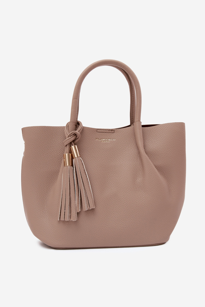 Flora&Co béžová kabelka z umelej kože