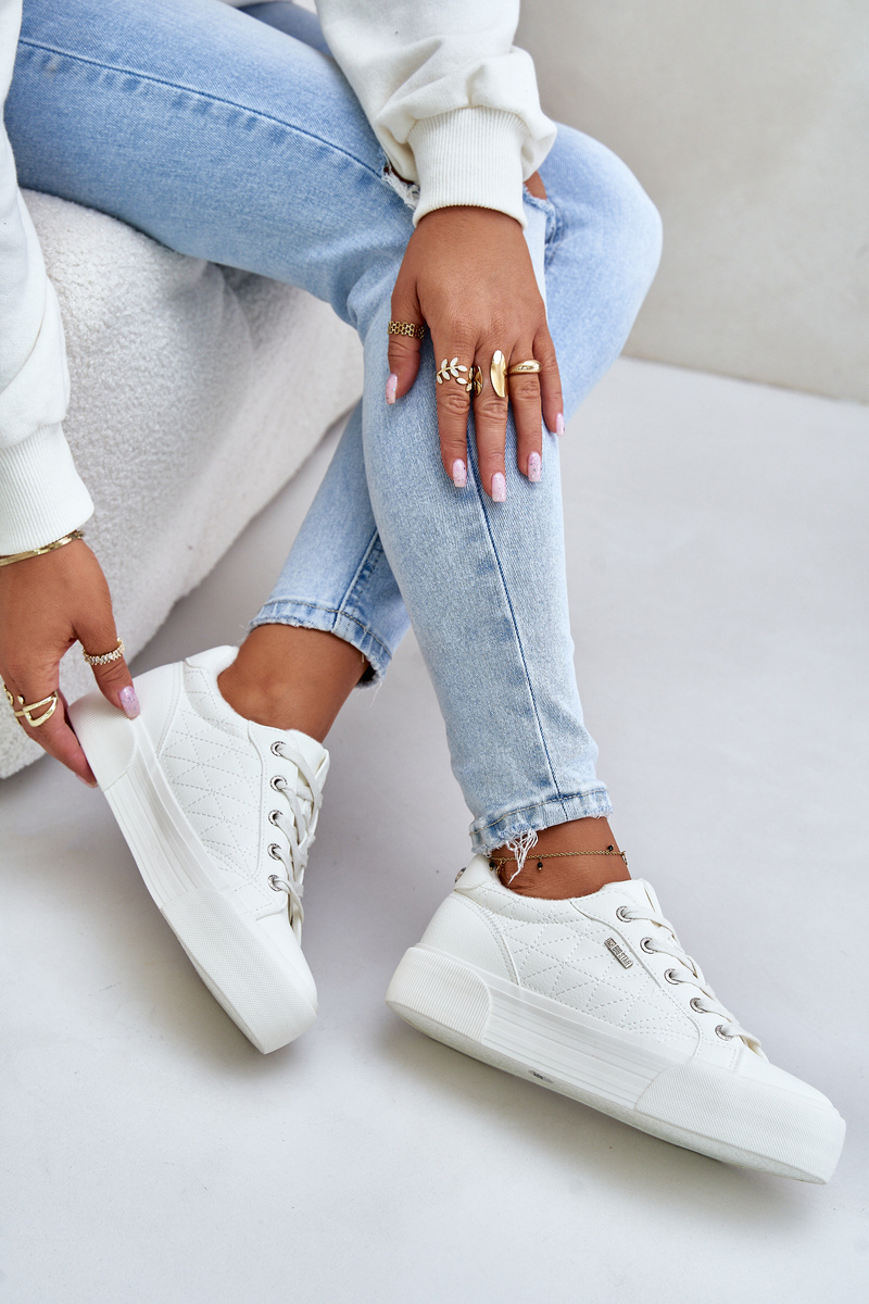 Women's insulated platform sneakers Big Star white