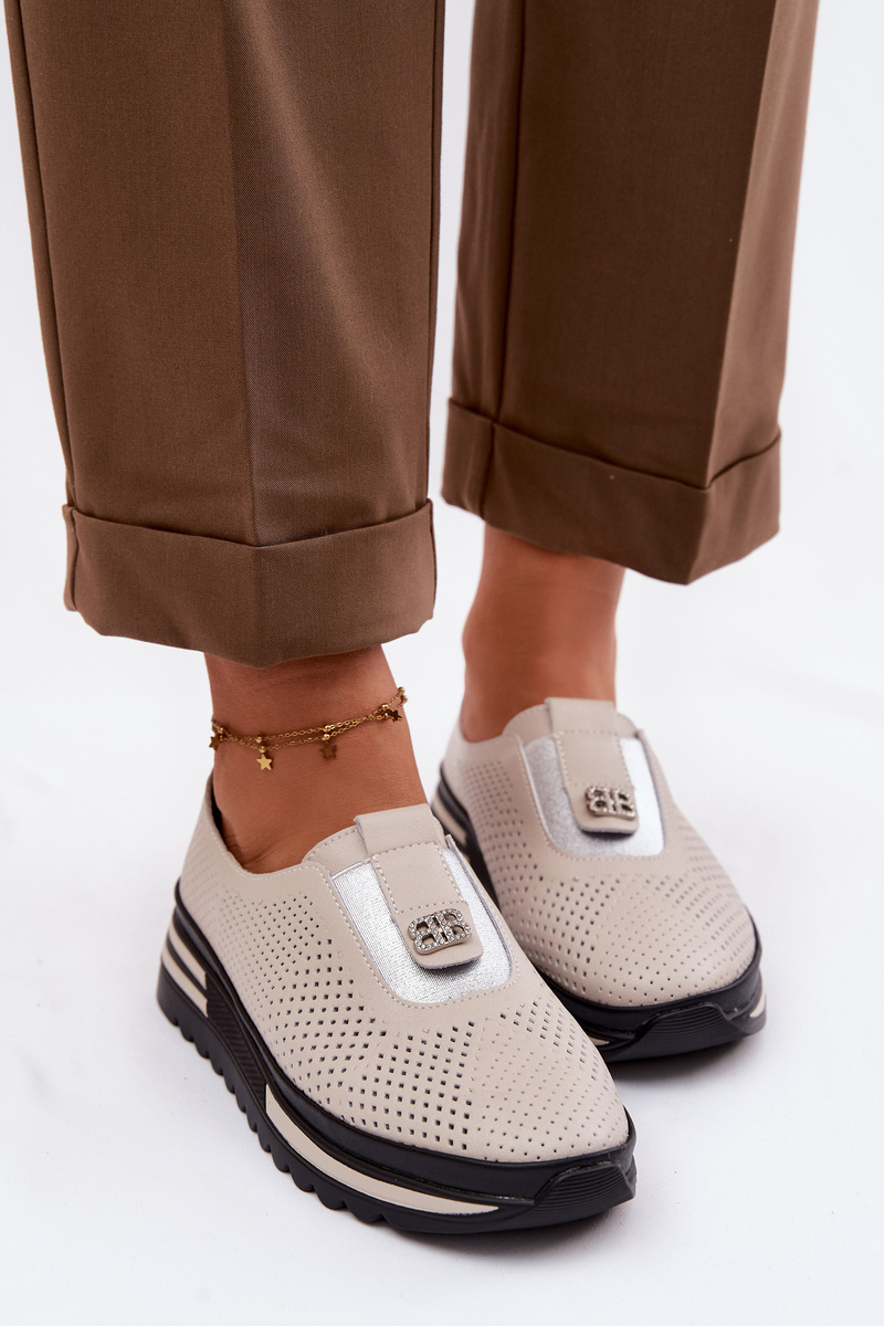 Дамски мокасини S.Barski от естествена кожа