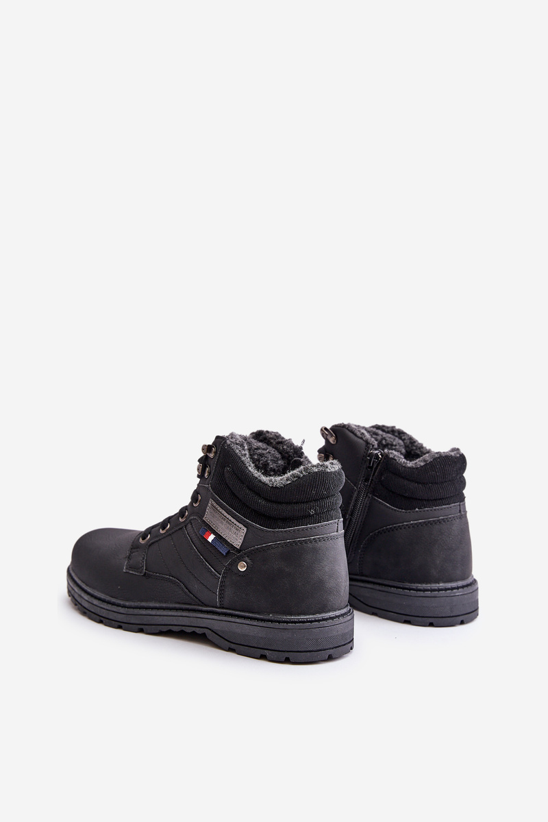 Insulated men&#039;s trappers McBraun black
